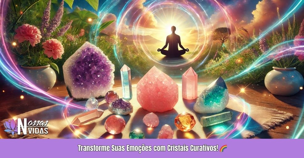 Transforme Suas Emoções com Cristais Curativos! 🌈
