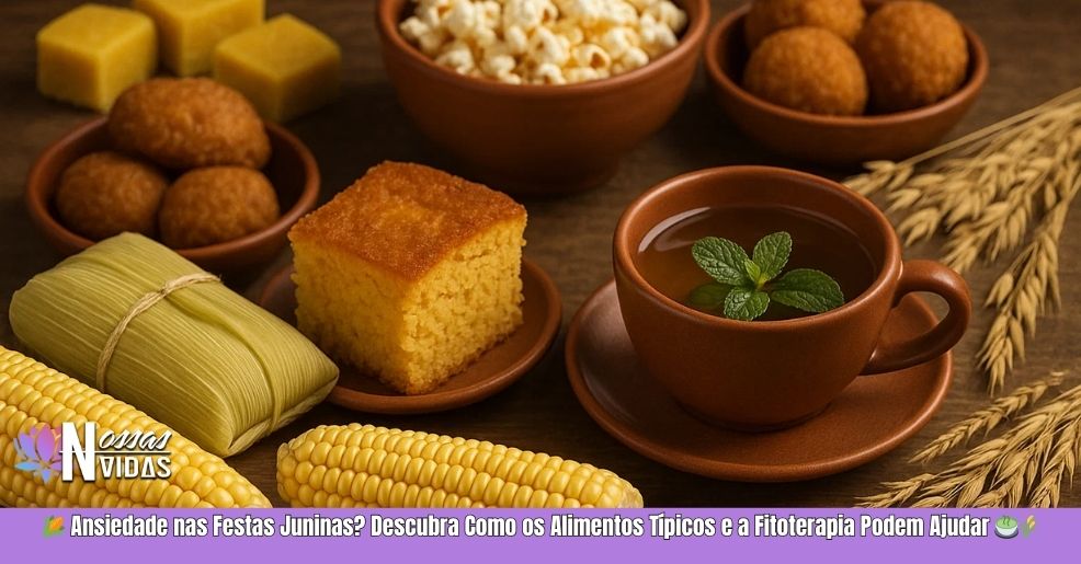 🌽 Ansiedade nas Festas Juninas? Descubra Como os Alimentos Típicos e a Fitoterapia Podem Ajudar 🍵🌾